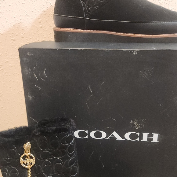 Coach Black ISA Suede Boot - Picture 2 of 9